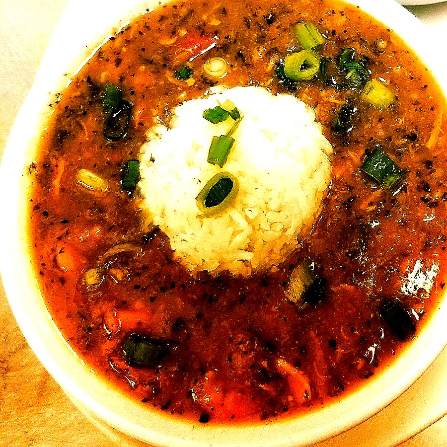Gigi's seafood gumbo at Orleans Brews and Beignets Tyrone GA