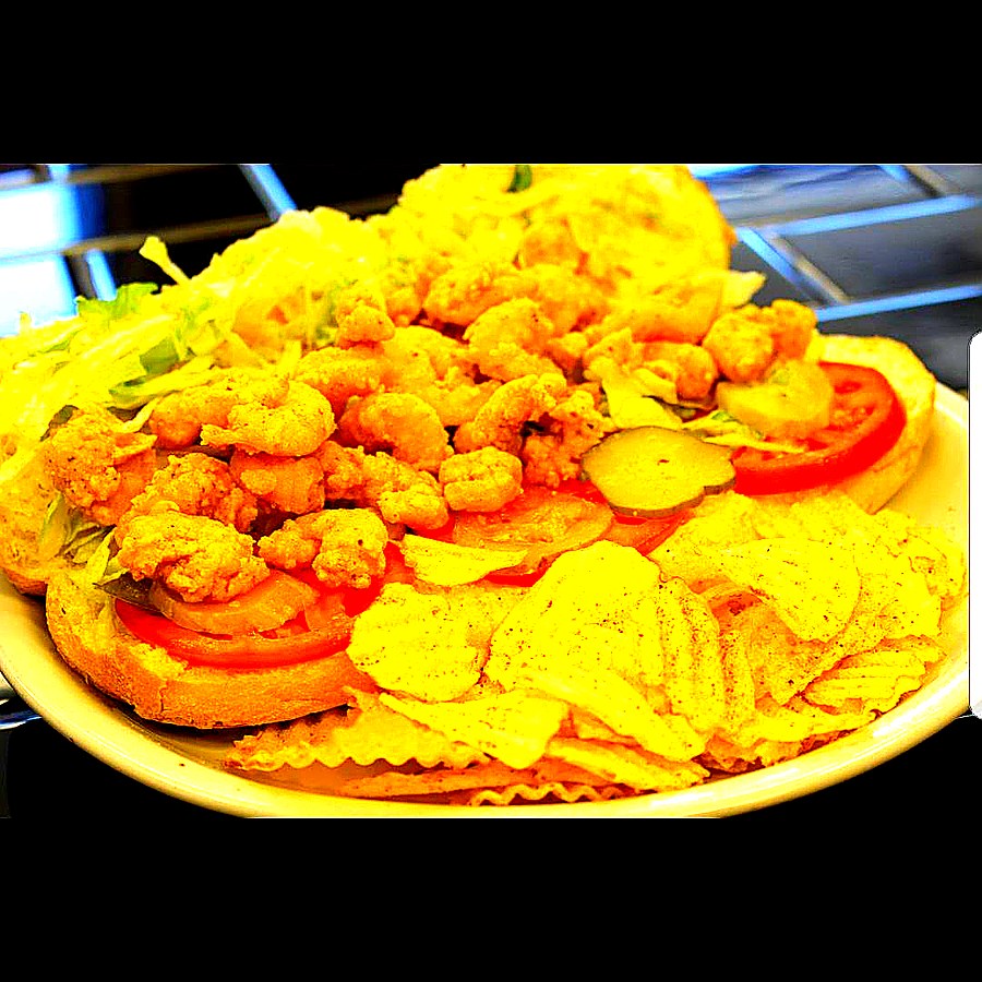 Zydeco shrimp po'boy lunch from 11AM at Orleans