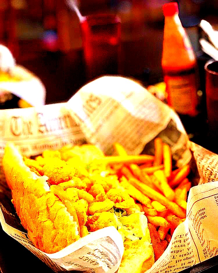Bayou catfish po'boy lunch at Orleans